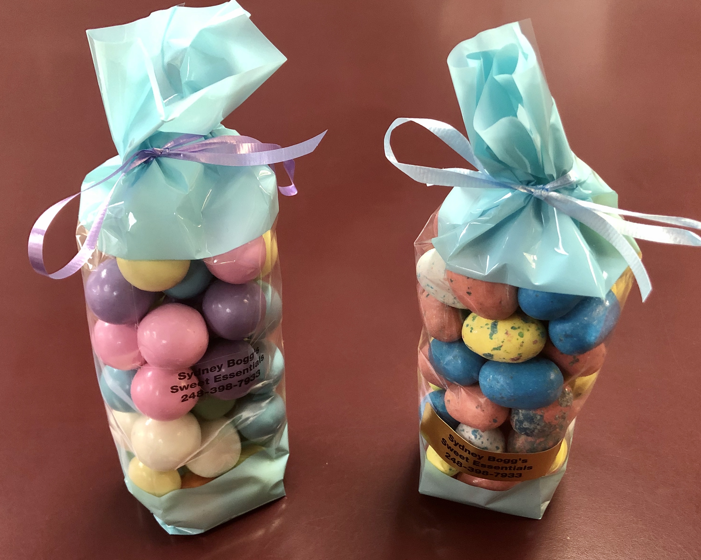 Malted milk balls and eggs